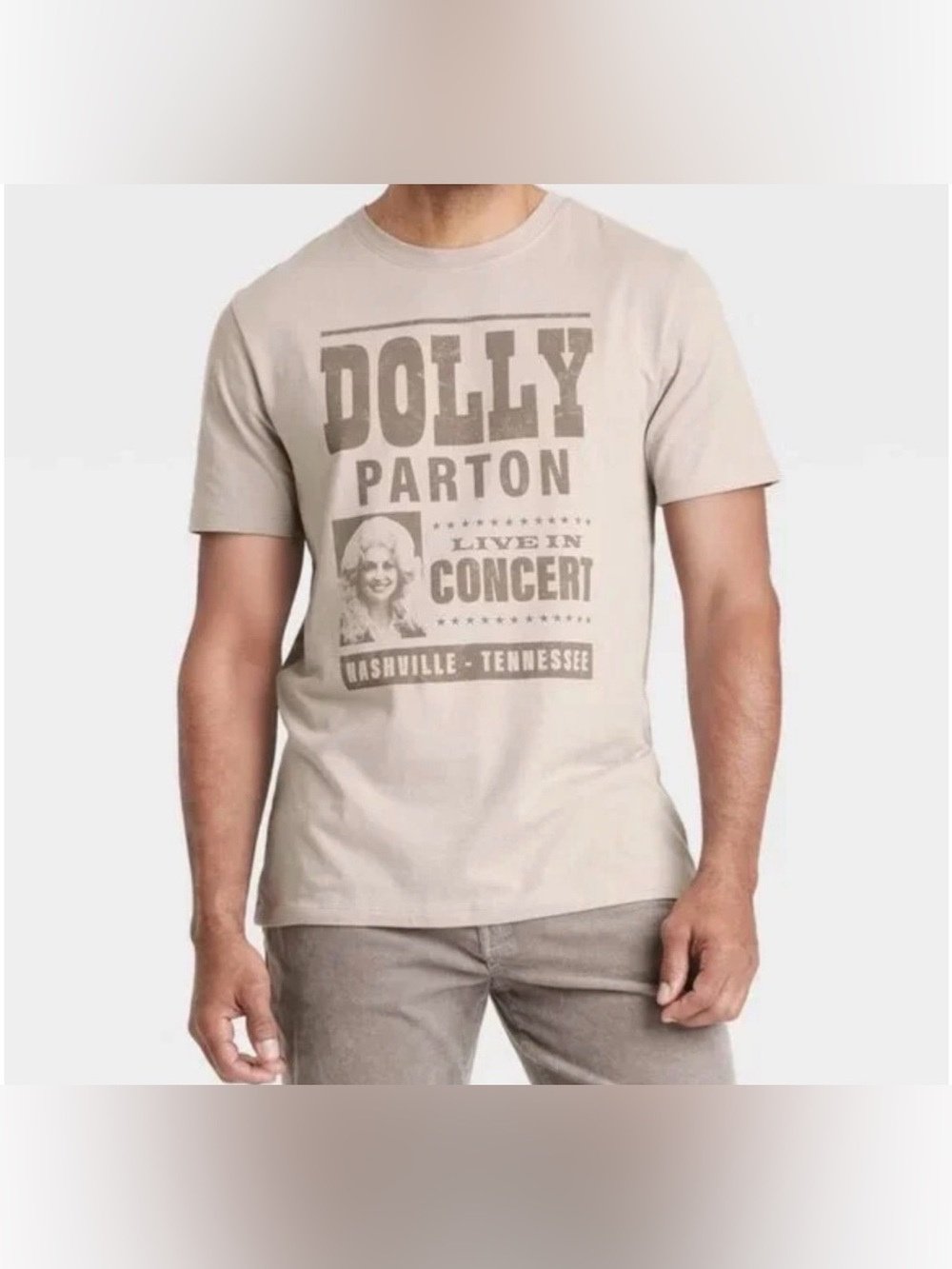 Goodfellow & Co Beige Dolly Parton Graphic Tee
Size XL
New with Tag
